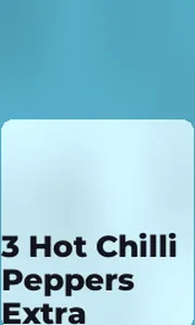 3 Hot Chilli Peppers Extra